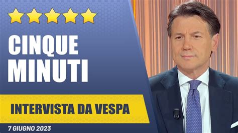 Intervista con Bruno Vespa a “Cinque minuti” .